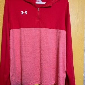 Under Armour Red and Pink Sweatshirt